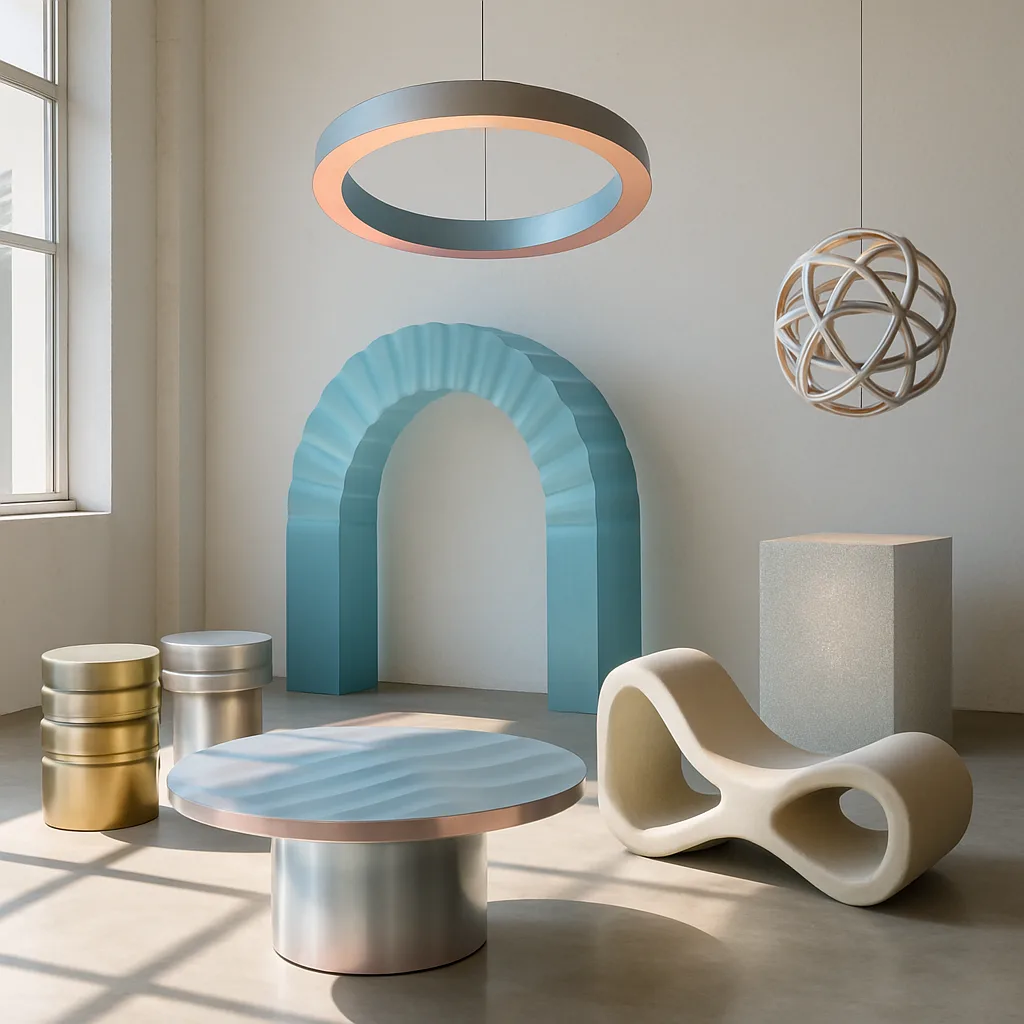 Futuristic design exhibit in Tortona 2026