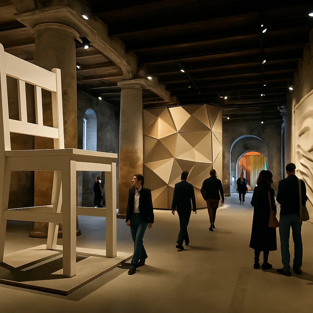 Biennale di Venezia 2026 exhibition with art installations.
